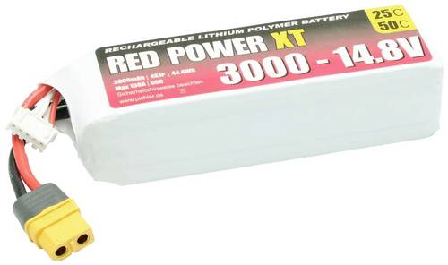 Red Power Modellbau-Akkupack (LiPo) 14.8V 3000 mAh Softcase XT60