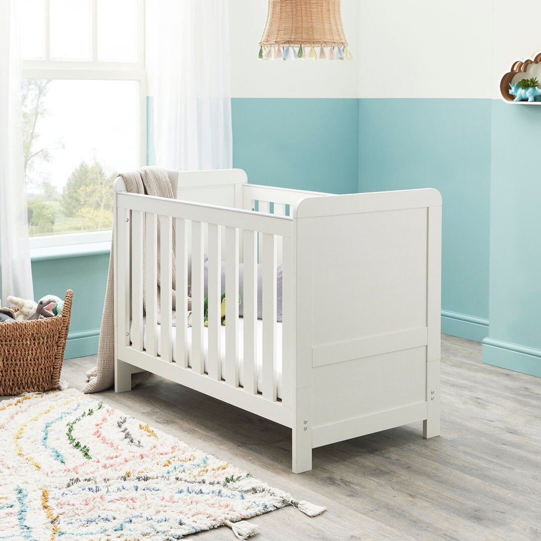 BabyMore Caro Mini Cot Bed White