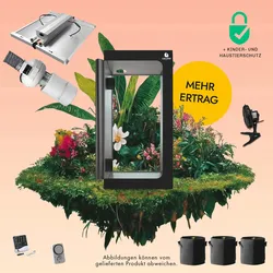 Caluma Growset L (100 x 100 cm, 320 W Premium-Lüftungsset) - 320 W, PrimaKlima-Lüftungsset