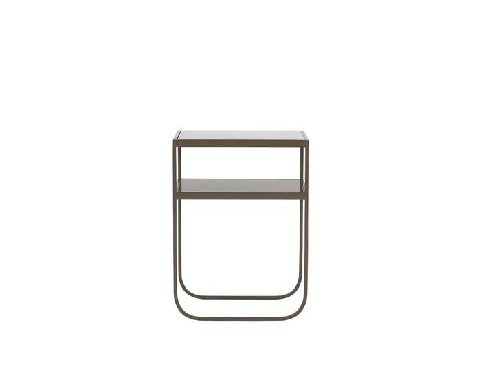 Asplund Nati Tati High table console marbre carrara, support nougat