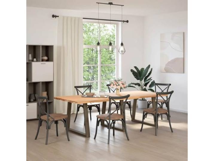 KTHLBRH 3 V-Shaped Tischbeine aus Stahl 70 x (72-73,3) cm für Dining Table Pulverbeschichteter Stahl, Nivellierfüße, vorgebohrte Halterung, Schrauben im Lieferumfang enthalten