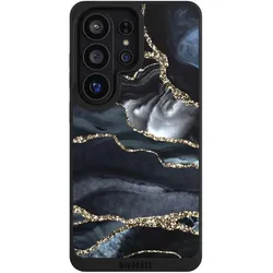 Nivocase Handyhülle für Samsung Galaxy S26 Ultra Hülle NIVOpure Case Schwarz Glitzer Look Marmor Trends (Samsung Galaxy S26 Ultra), Smartphone Hülle, Schwarz