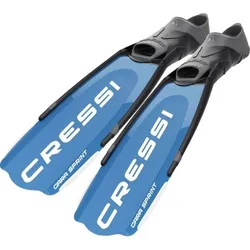 Cressi - Apnoe Flosse Gara modular sprint - Farbe: Blue Metal - Grö...
