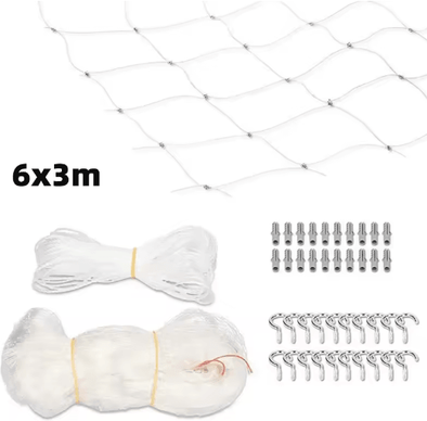 Inspire Picks Pet Safety Balcony Net Cat Safety Net For Balconies, Windows, Stairs & Doorways 6x3m