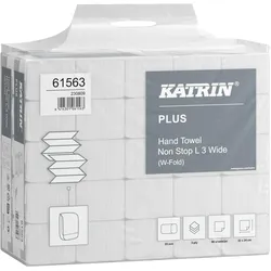 Katrin Papierhandtuch Plus L 61563 3lg 24x32cm ws 2.250 Bl./Pa, Haushaltspapier, Weiss