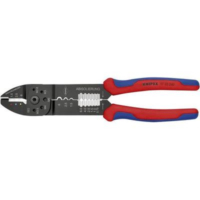 Knipex 97 32 240 97 32 240 Crimpzange Isolierte Kabelschuhe, Isolierte Steckverbinder 1.5 bis 6 mm²