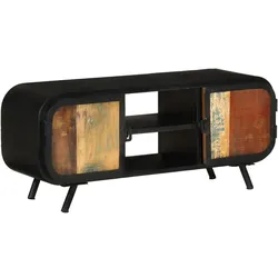 vidaXL TV-Schrank 110x30x45 cm Altholz Massiv