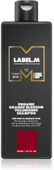 label.m Organic Orange Blossom champô para dar volume ao cabelo 300 ml. Organic Orange Blossom