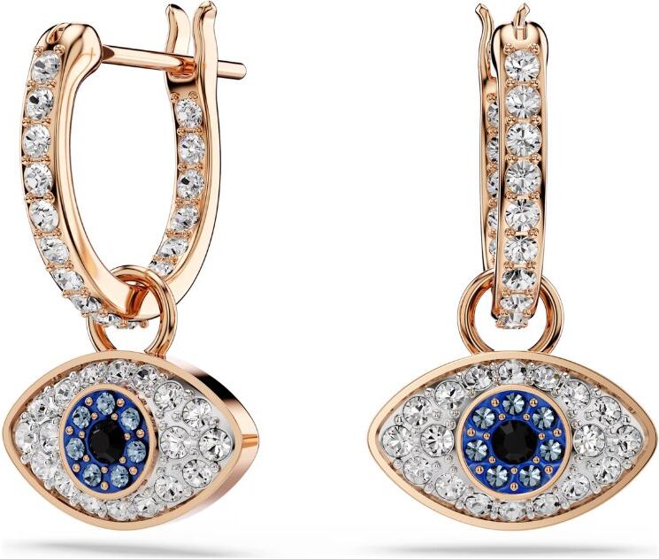 Swarovski Symbolica Evil Eye korvakorut, rosekullattu ja eriväriset kristallit,