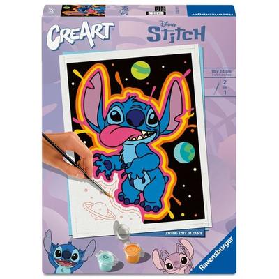 CreArt, Malen nach Zahlen Adults Trend - Disney Stitch: Verloren im All