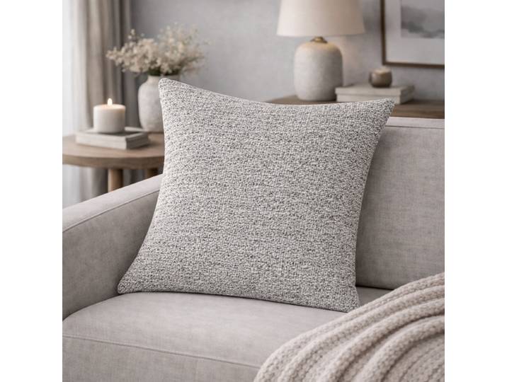 Coussin décoratif Fjella Gris/Gris 50 x 50 x 1cm Polyester