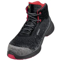 uvex 1 G2 Sicherheitsschuh Stiefel S1, schwarz/rot schwarz/rot 37 - 6853837 - schwarz/rot