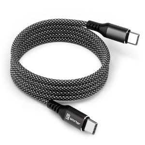 smrter Ladekabel Magneto C2C, anthrazit, 1m, USB-C auf USB-C, magnetisch, 60W Schnellladekabel