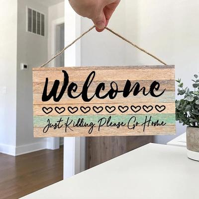 Inspired Living Rustic Wooden Welcome Sign For Front Door And Farmhouse Wall Decor medium