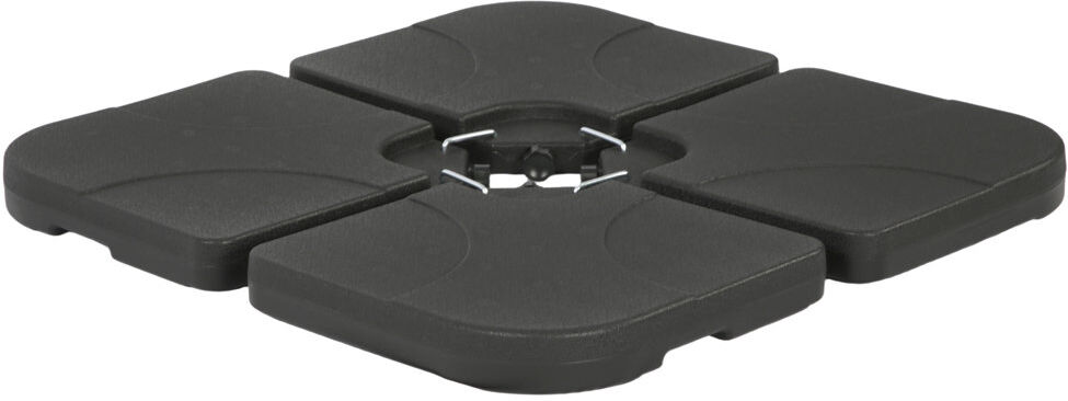 Dakota Fields 9 kg Plastic Umbrella Base Black 75mm H X 50cm W X 50cm D