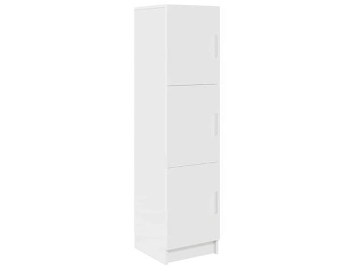 HKTMGDNG Highboard Schmal mit 3 Türen, Kommode Weiß 31,5x32x122,5 cm Kompakter Standschrank für Flur und Esszimmer: Dreiteilige Fächerstruktur schafft diskreten Platz auf kleiner Grundfläche.