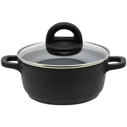 ELO Basic Black Aluguss Topf m.D.16cm Dur Select 89116, Pfanne + Kochtopf, Schwarz