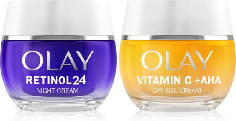 Olay Retinol 24 & Vitamin C + AHA set voor gezichtsverzorging