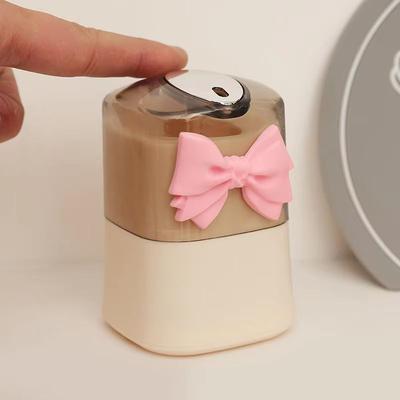 Inspired Finds Creative Automatic Pop Out Cartoon Toothpick Holder Portable Box For Home And Commercial Use bow Pink