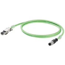 Weidmüller Sensor-/Aktor-Datensteckverbin, Elektronikkabel + Stecker, Grün