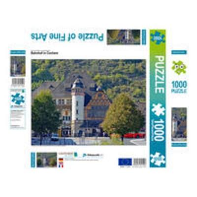 CALVENDO Puzzle Bahnhof in Cochem | 1000 Teile Lege-Größe 64x48cm Foto-Puzzle für glückliche Stunden