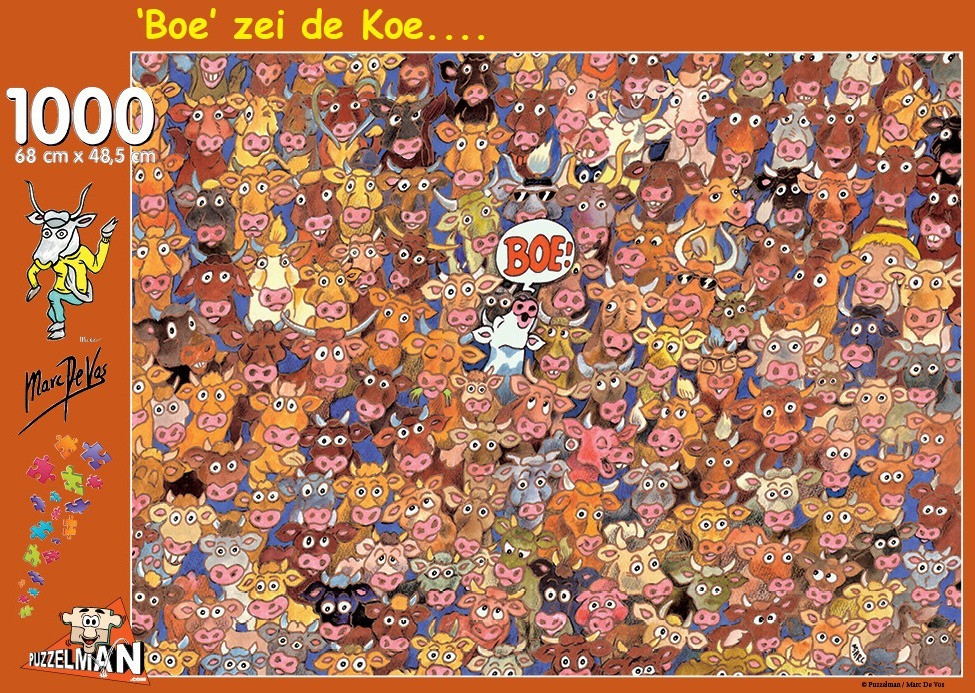 Puzzelman Puzzel met koeien door Marc De Vos - 1000 stukjes