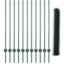 vidaXL, Gartenzaun, Heinsenhof (3,6 cm Maschenweite)
