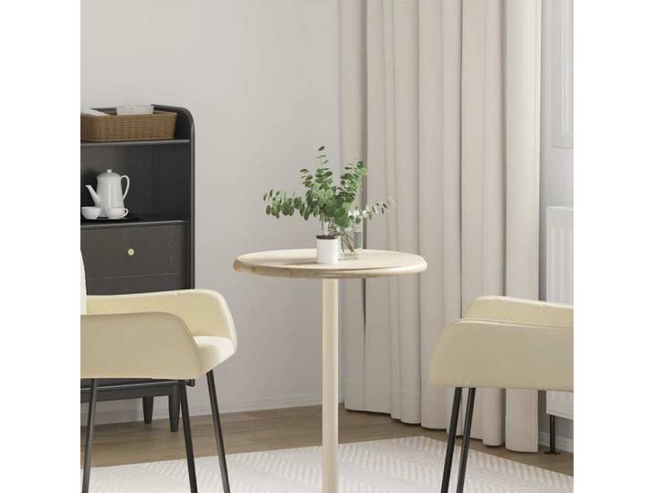 vidaXL Tischplatte vidaXL Tischplatte Creme Ø50x2,5 cm Marmor
