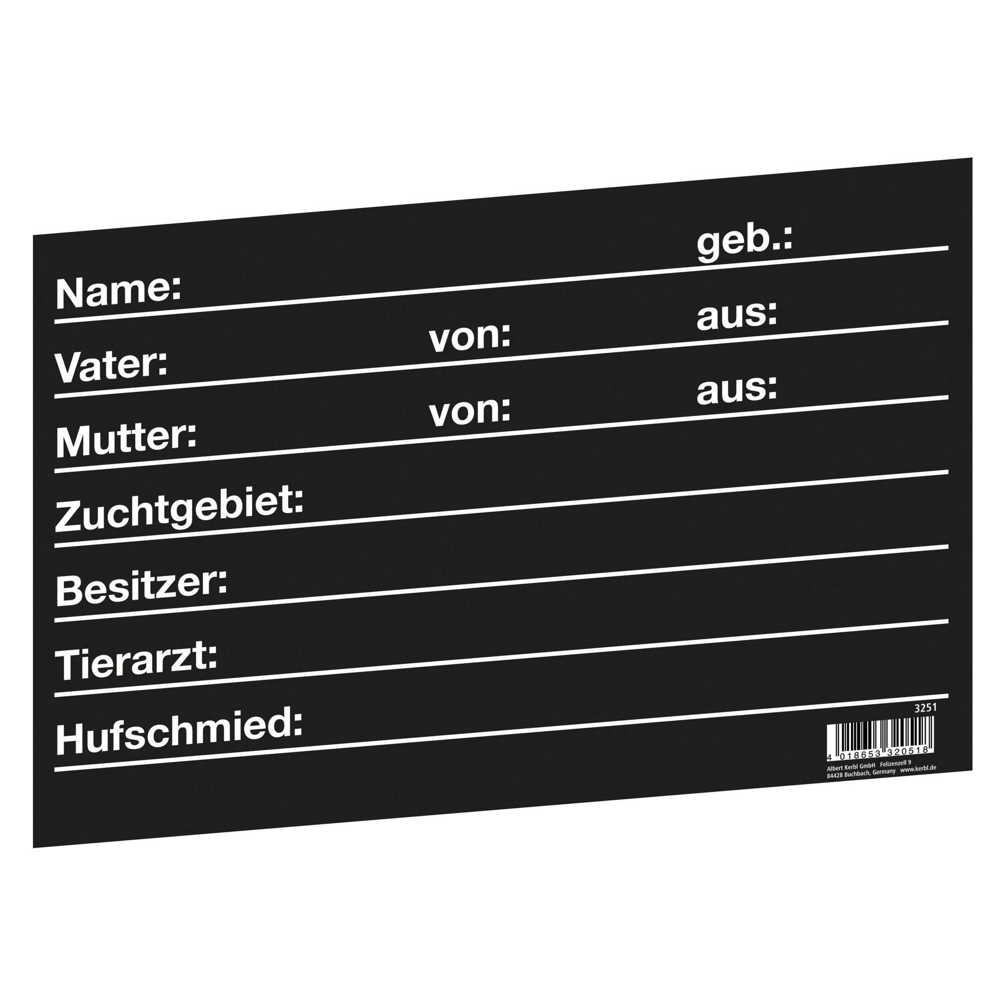 Kerbl Stalltafel 30 x 20cm (3251)