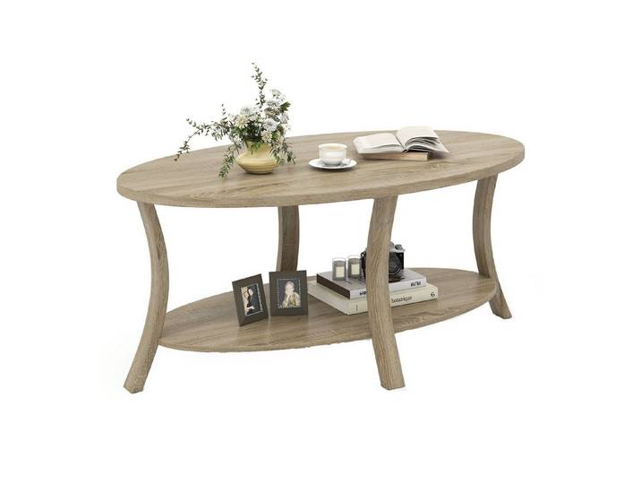KOMFOTTEU Couchtisch, Akzenttisch Wohnzimmertisch Mitteltisch Sofatisch Kaffeetisch