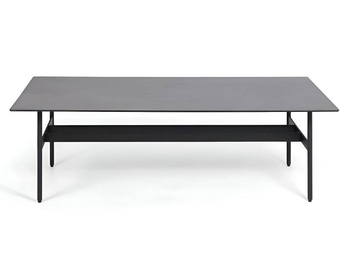 JVmoebel Couchtisch Moderner schwarzer Tisch aus Holz mit Edelstahlfüßen (Packung, 1-St., Couchtisch), Made in Europa
