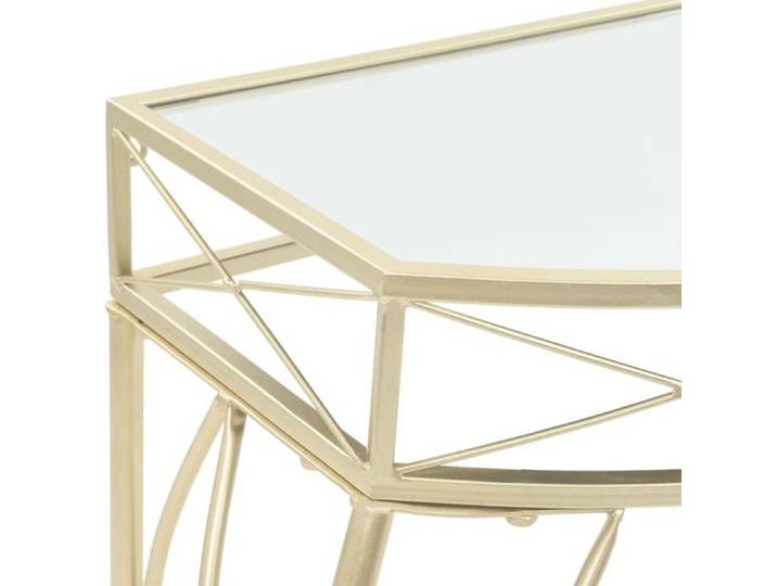 Bon marché * Table d'appoint - JILL'S Console - Style français Métal 82 x 39 x 76 cm Doré FR7607
