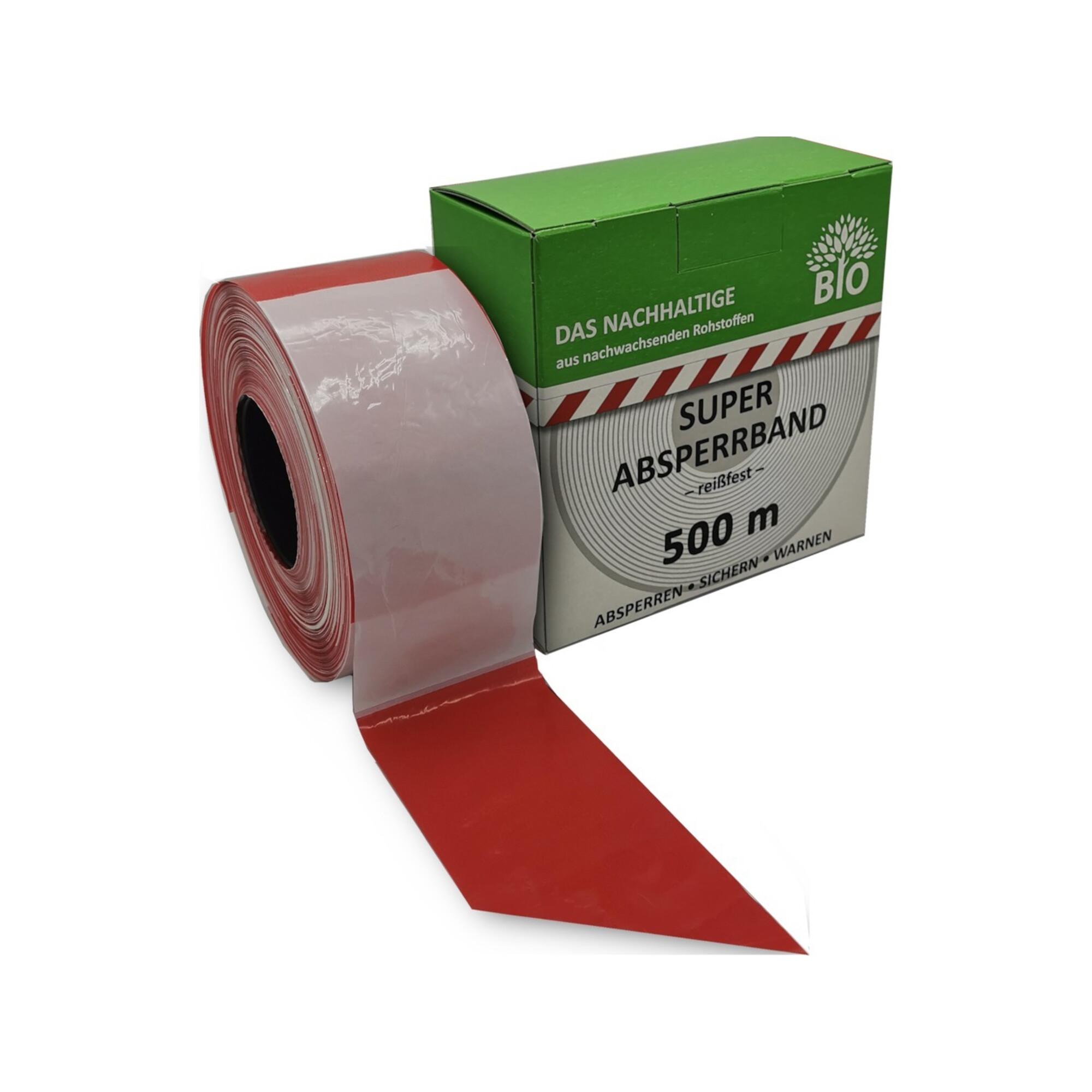 KELMAPLAST Absperrband 500 m-Rolle rot/weiß geblockt (2400000800500159901000052)