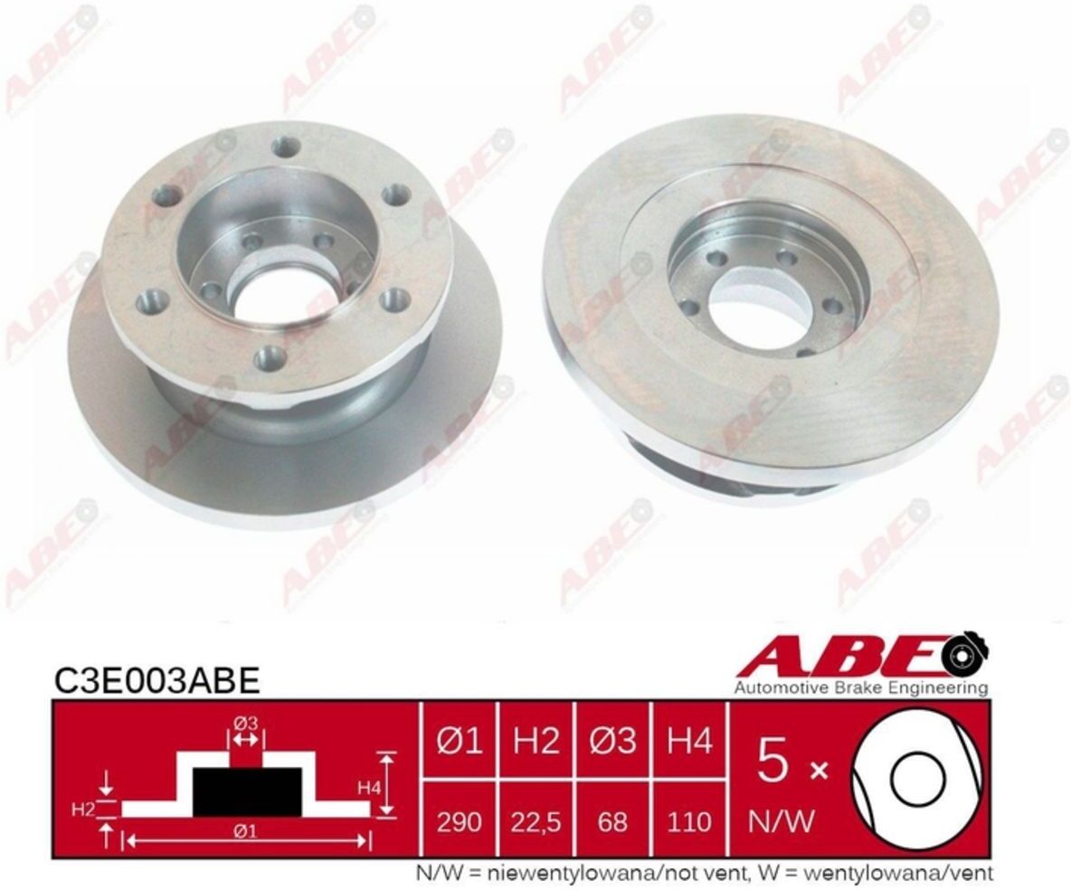 Abe Disco freno C3E003, 1 Pezzo