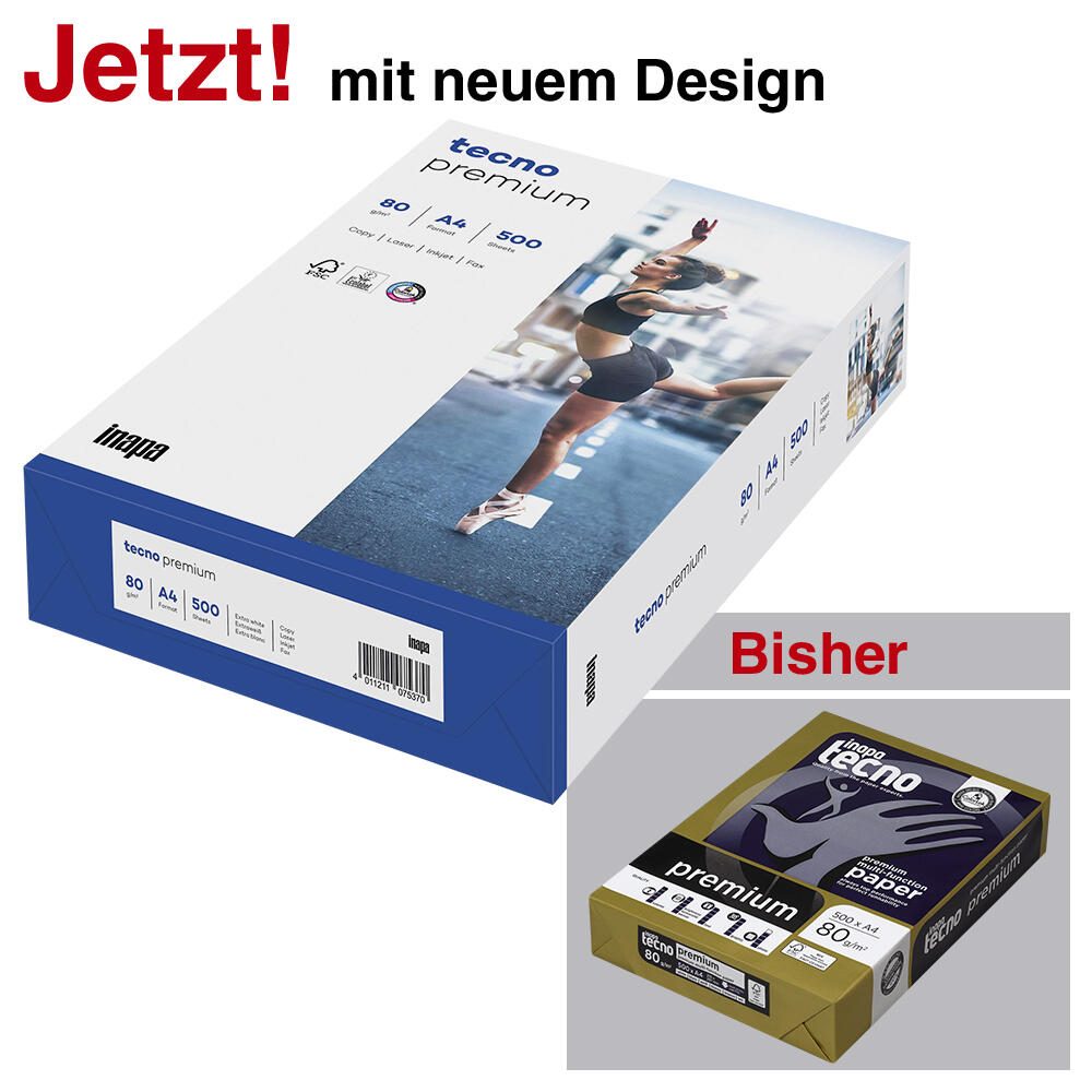 tecno Inapa tecno Kopierpapier DIN A4 80 g/m² 2100011497