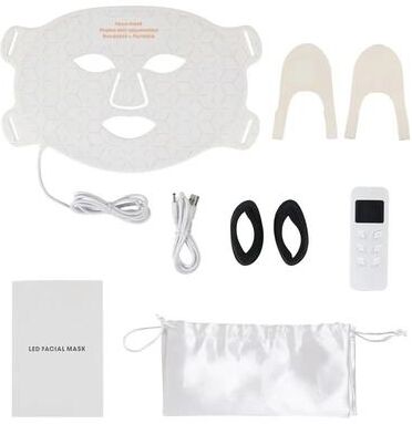 Uplift Essentials 3D Silicone Face And Neck LED Phototherapy Mask face White