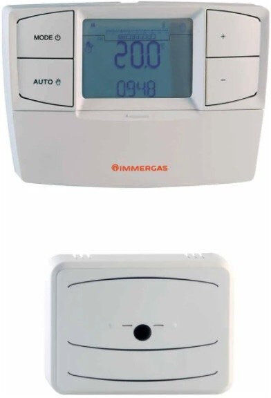 Immergas Cronotermostato 7 Wireless 3.021624 ON-OFF Digitale Settimanale Senza Fili. Per Tutti i Modelli