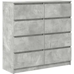 vidaXL Sideboard Betongrau 100x35x99 cm Holzwerkstoff
