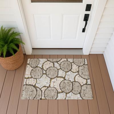 Addison Rugs Machine Washable Indoor/ Outdoor Modern Woods Chantille Rug