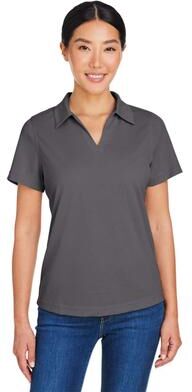 CORE365 CE104W Women's Market Snag Protect Mesh Polo Shirt in Carbon size 3XL   Polyester
