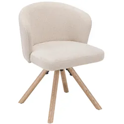 Stuhl Frida Beige/Eichefarben
