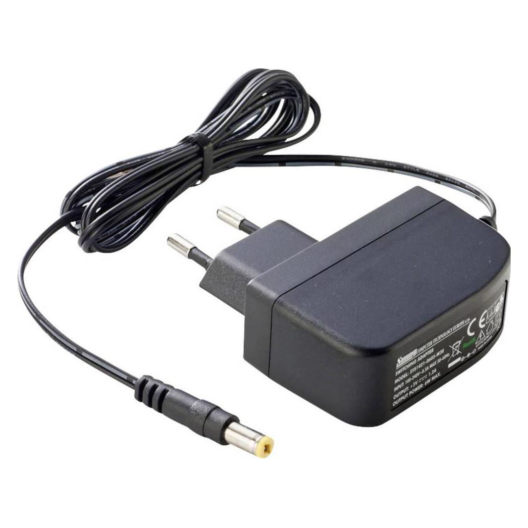 Dehner Elektronik SYS 1638-0605W2E Steckernetzteil, Festspannung 5 V/DC 1.2 A 6 W Stabilisiert (SYS 1638-0605W2E)