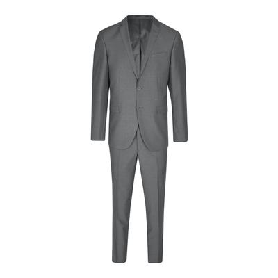 Anzug STEFFENKLEIN "SteffenKlein Anzug", Herren, Gr. 54, N-Gr, grau, Obermaterial: 65% Polyester PES. 35% Viskose CV. Futter: 100% Polyester PES. 100% Polyester PES., uni, slim fit, Anzüge, Slim Fit