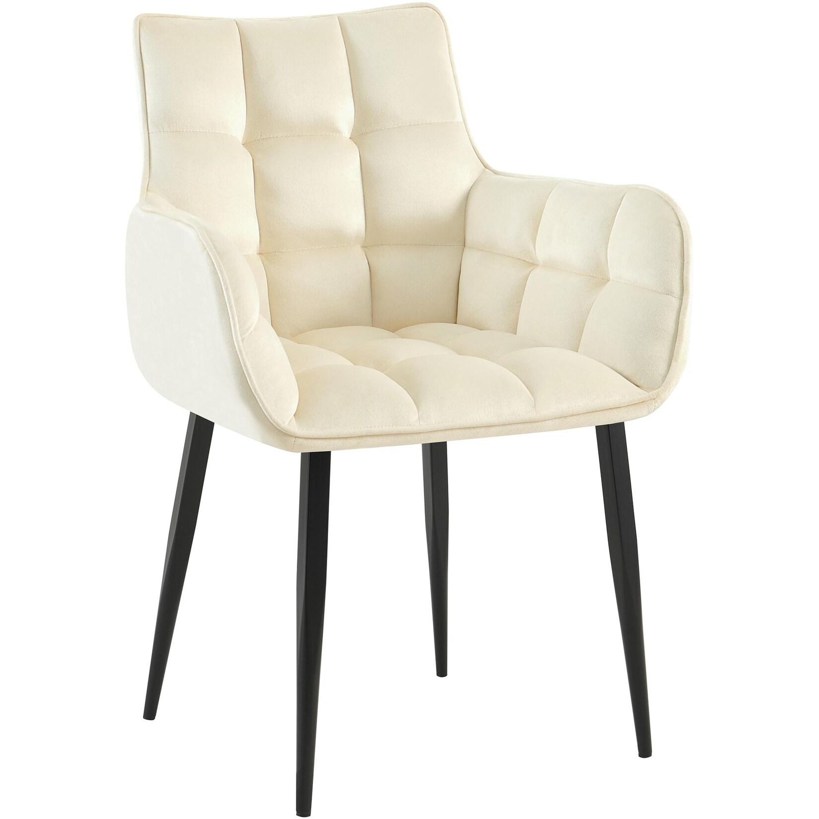 CLP Stuhl Tirana Samt Farbe: creme