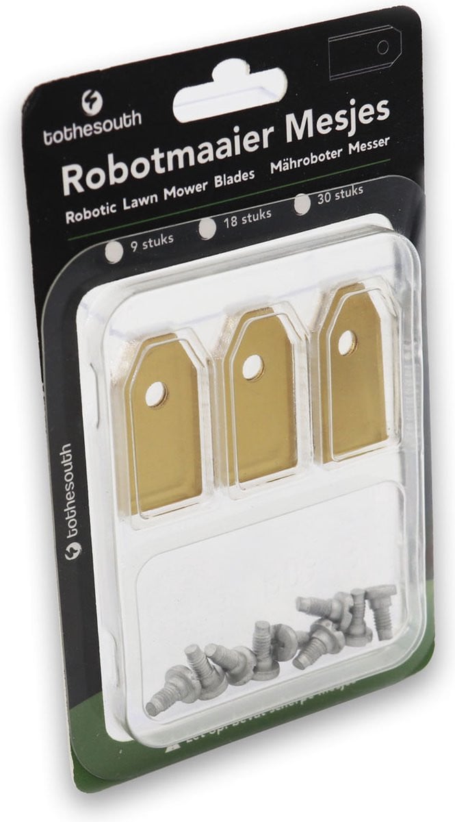 To the South Robotmaaier Mesjes titanium voor Cramer RM2000 - 9 stuks