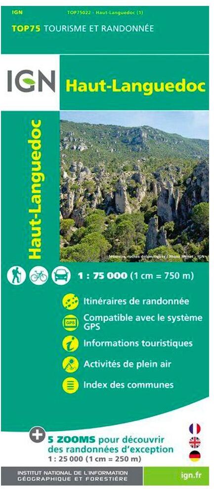 IGN  - Haut-Languedoc - Carte