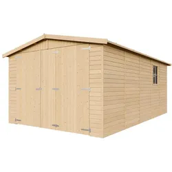 HOLZGARAGE - Abstellraum mit Fenstern - H222x516x324 cm/15 m2 - M101