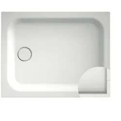 Bette quadrat Duschwanne „BetteSupra“ 1000 × 1000 mm ohne Oberflächenbeschichtung, ohne Oberflächenveredelung, mit Wannenträger, in Flanell