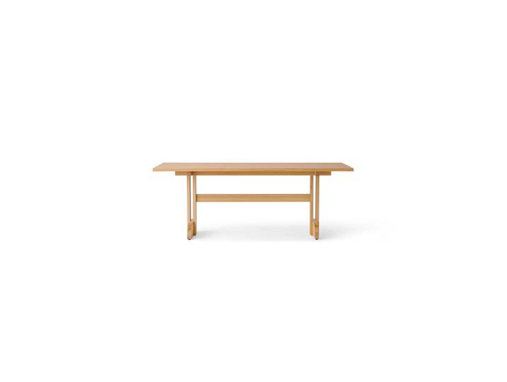 Audo Copenhagen Puffin Esstisch Eichenfurnier Natur Natur Eichenfurnier, 200x95 cm
