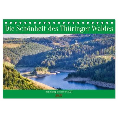 Die Schönheit des Thüringer Waldes (Tischkalender 2027 DIN A5 quer), CALVENDO Monatskalender
